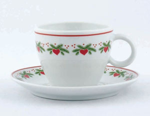 NEW Hearts & Pines Coffee Cup & Saucer