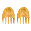 Oval Oak Hands Salad Utensils