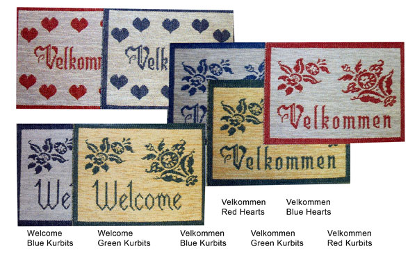 Plastic Welcome Plastic Doormats from Sweden
