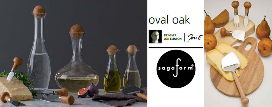 Sagaform - Wine Carafe with Oak Stopper