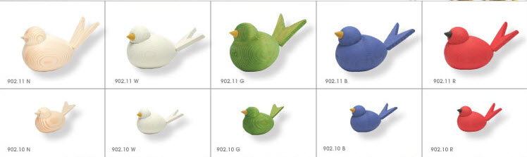 Mini Wooden Birds