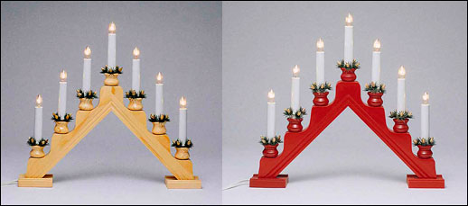 Swedish Electric Spindle Candelabra