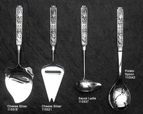 Konge-Tinn Cheese Slicers, Sauce Ladle, Potato Spoon