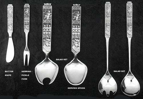 Konge-Tinn Pewter FlatwareServing Pieces