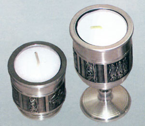 Konge-Tinn Tea Light Holders